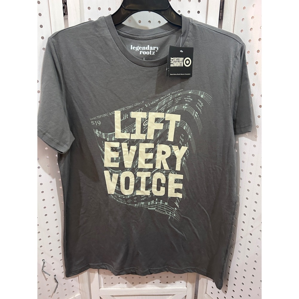 Legendary Rootz Black‎ History Month Lift Every Voice T Shirt Gray Size L